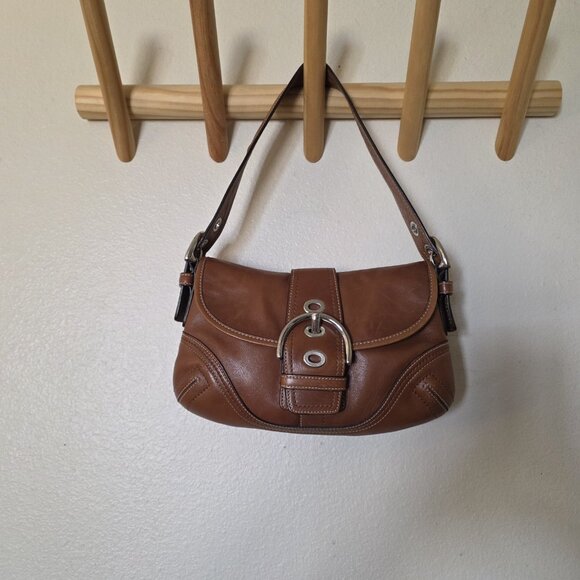 Coach F10188 Soho Small Hobo Shoulder Bag Tan Leather w/ Dustbag Authenticated - Picture 3 of 16